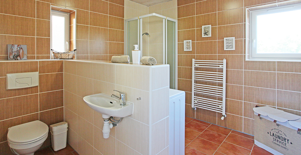 Grand Faugereau downstairs shower, WC and utility area