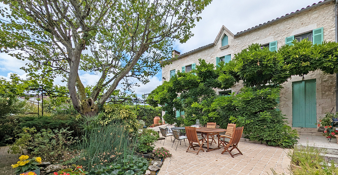 Terrace at the front of the house