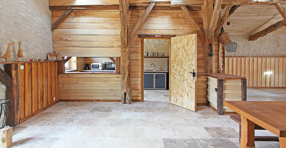The kitchen in the barn