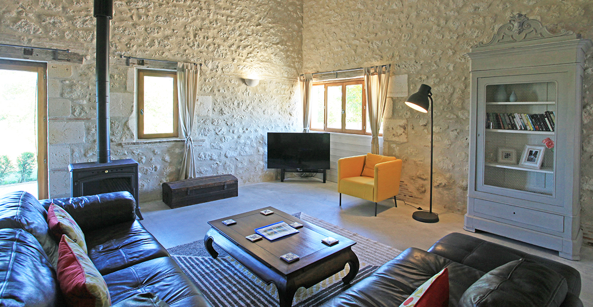 Barn cottage living area