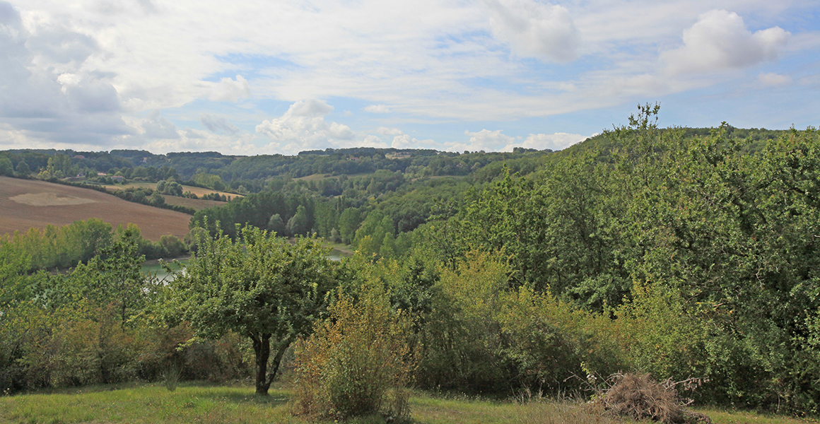 The view across the valley