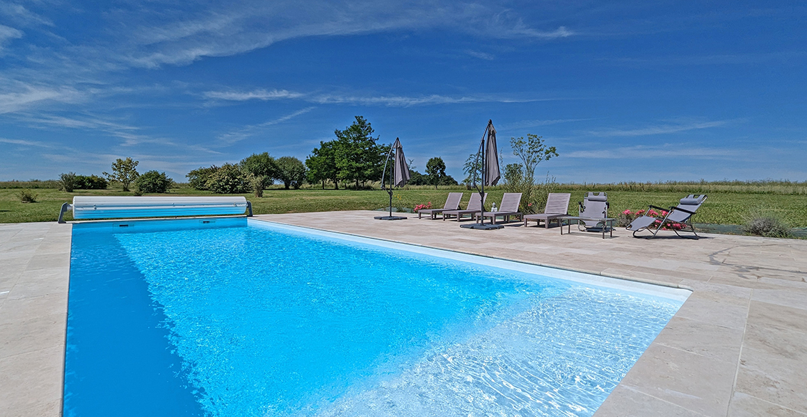 Plenty of room around the pool to relax